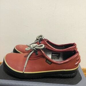Bogs Urban Farmer Women’s Slides Red Rubber Mule Waterproof Shoes Sz 8